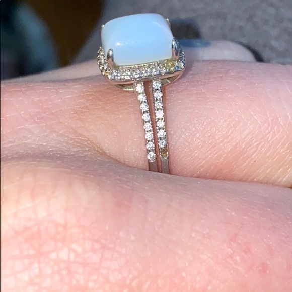 Opal and “Diamond” Ring - Picture 7 of 7